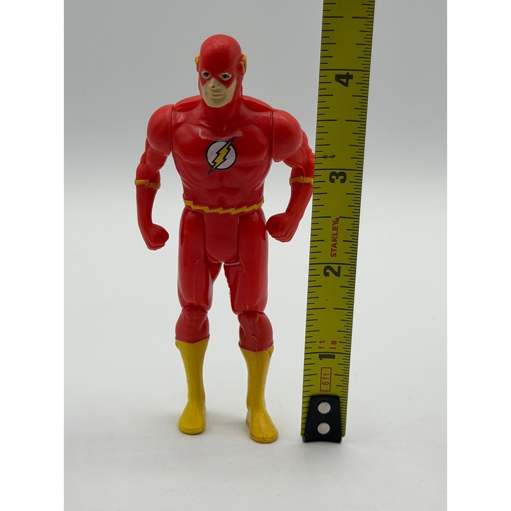 DC Comics The Flash Action Figure Red Yellow Justice League Vintage 4.5 Inch - Picture 3 of 16